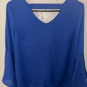 Elegant Blue Women's Top
